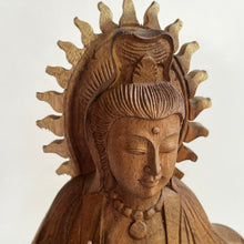 Load image into Gallery viewer, Wooden Standing Kuan Yin Statue
