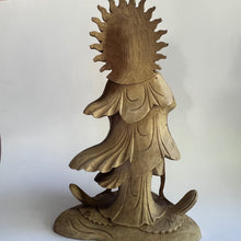 Load image into Gallery viewer, Wooden Standing Kuan Yin Statue
