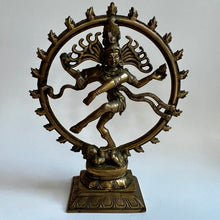 Load image into Gallery viewer, Large Brass Dancing Shiva Statue
