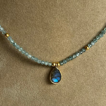 Load image into Gallery viewer, Labradorite &amp; Apatite Necklace
