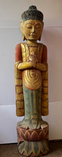 Load image into Gallery viewer, Standing Buddha Statue in Gold
