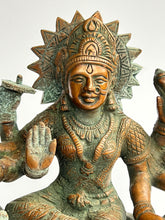 Load image into Gallery viewer, Durga on Lion Bronze Statue
