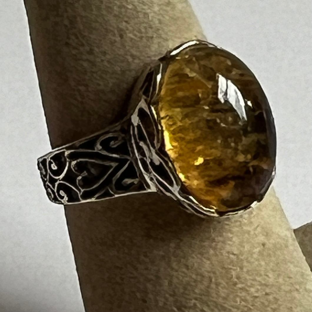 Rutilated Quartz Ring