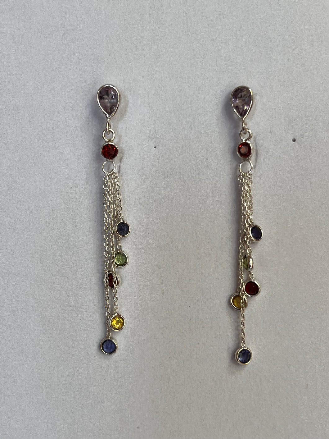 Multi-stone Amethyst, Tourmaline, Iolite, Citrine 