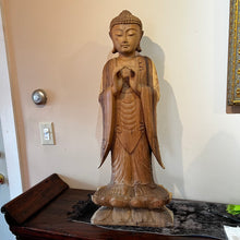 Load image into Gallery viewer, Large Standing Buddha Statue - Vajra (Energy &amp; Strength) Mudra
