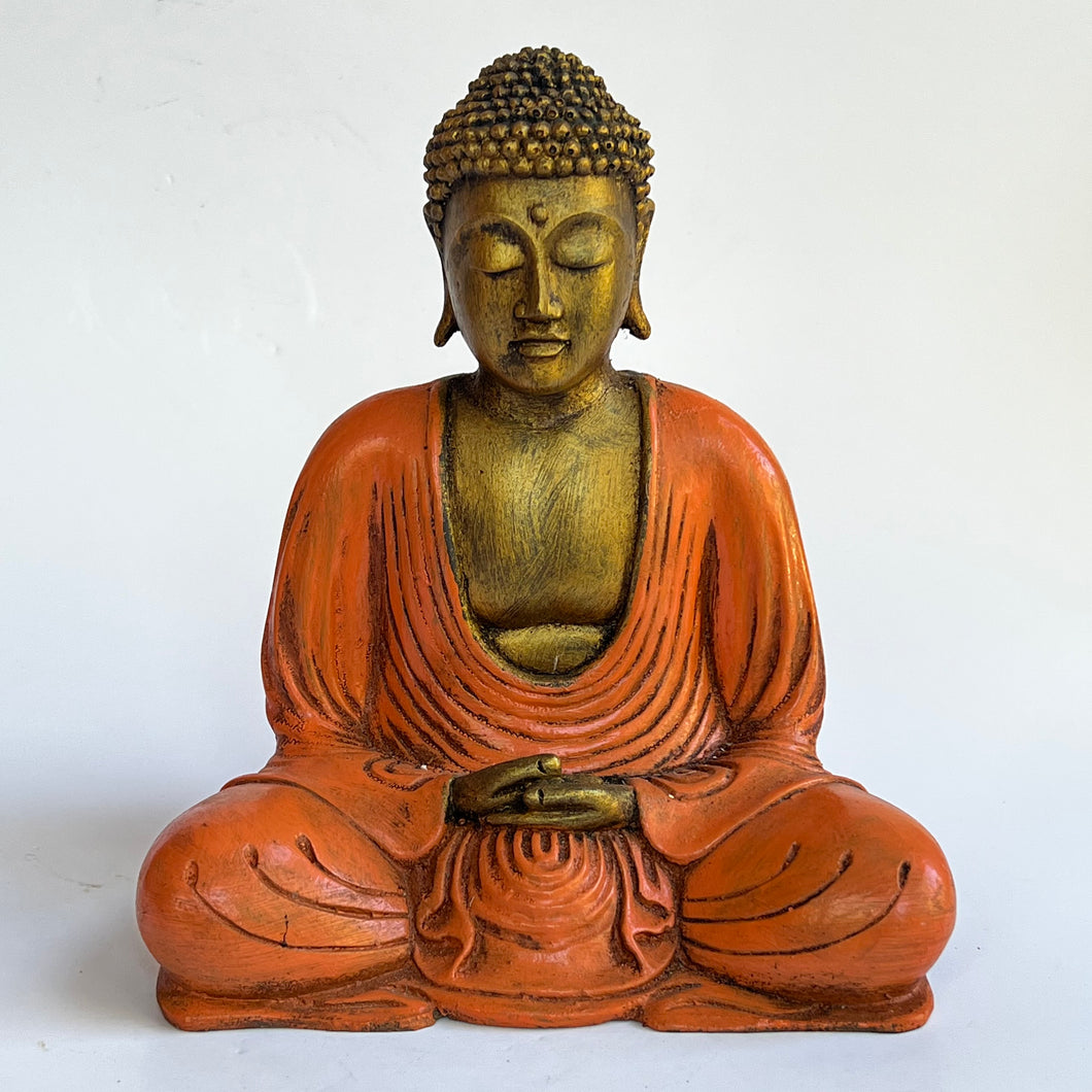Orange and Gold Seated Buddha