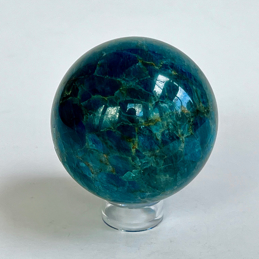Blue Apatite Sphere