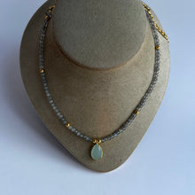 Load image into Gallery viewer, Chalcedony and Labradorite Necklace
