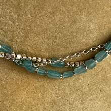 Load image into Gallery viewer, Apatite Triple Chain Necklace
