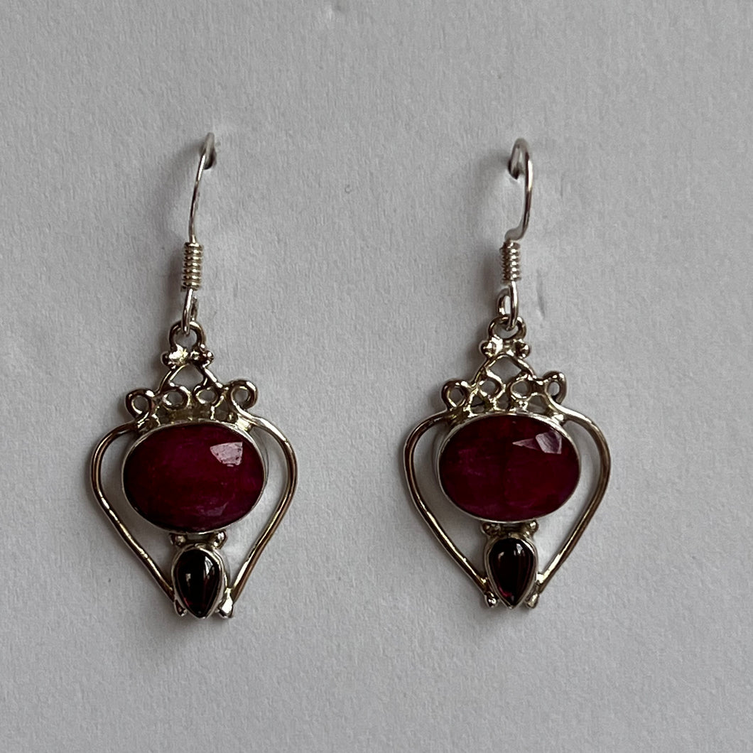 Ruby & Garnet Earrings