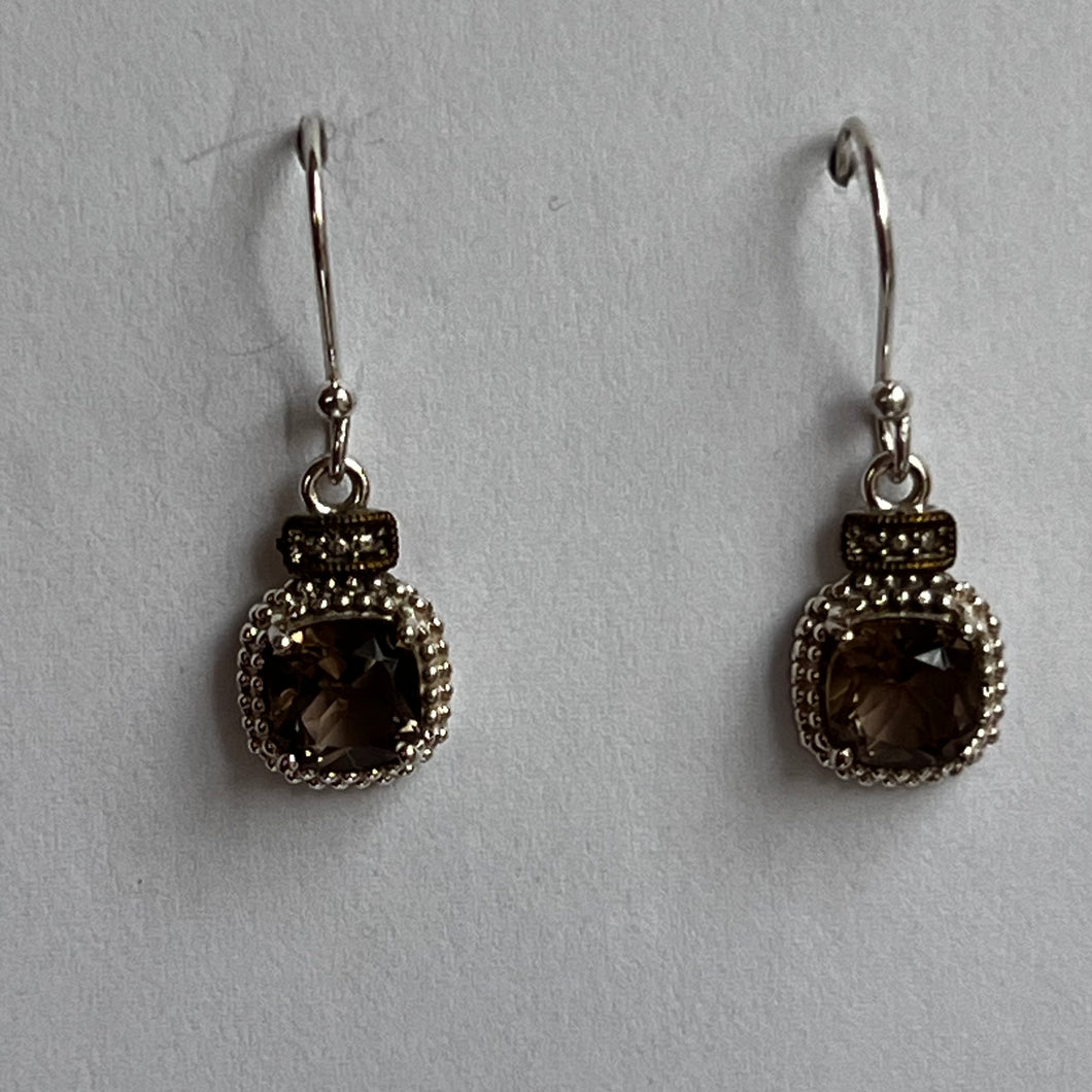 Smoky Topaz Earrings