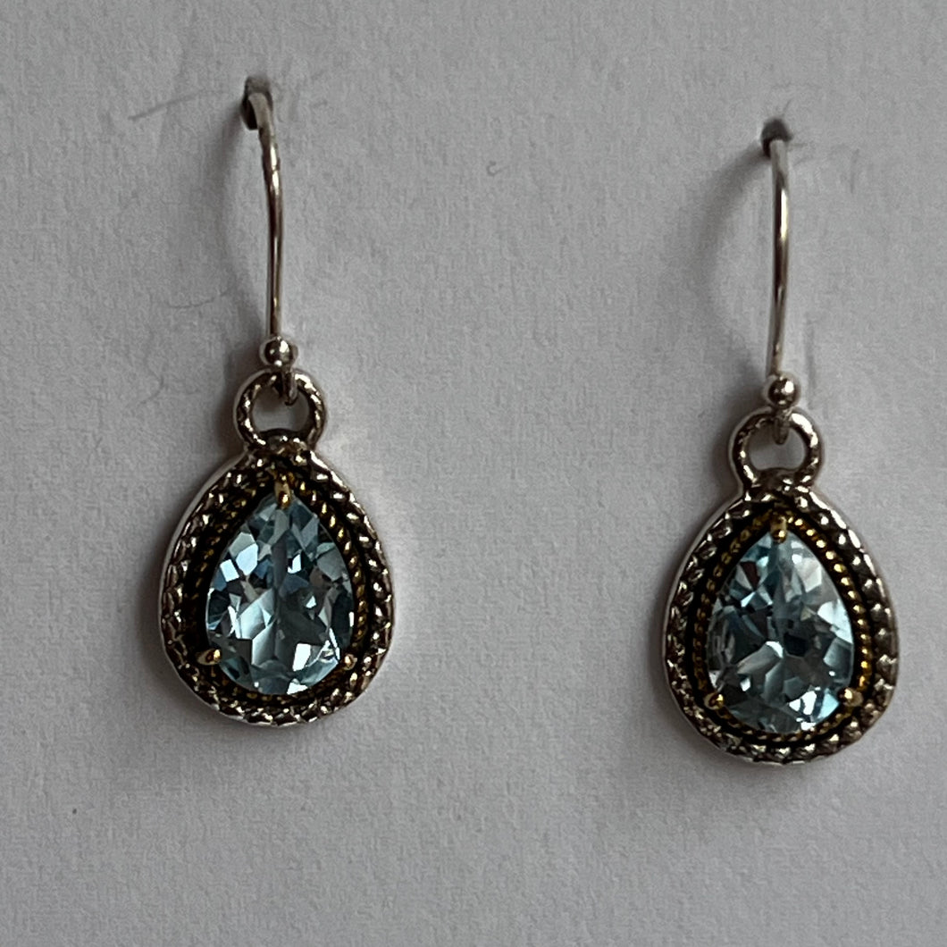 Blue Topaz Earrings