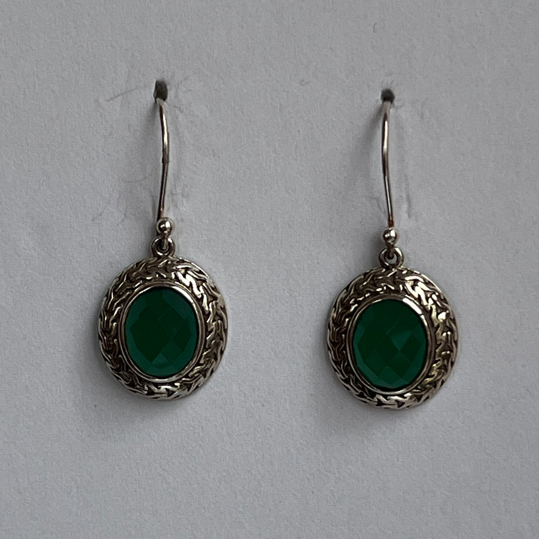 Green Onyx Earrings