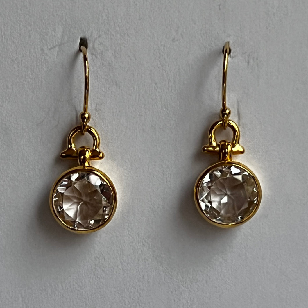 White Topaz Earrings