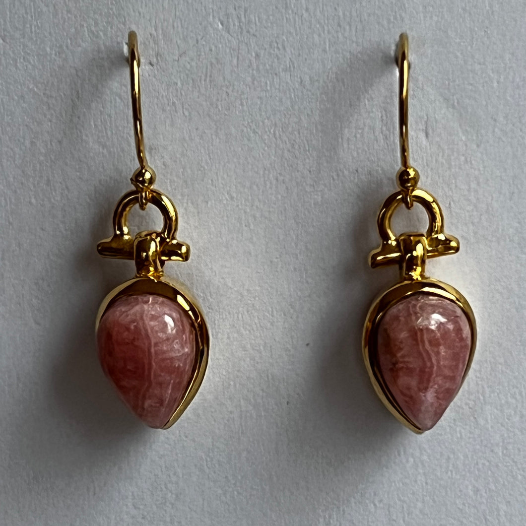 Rhodocrosite Earrings