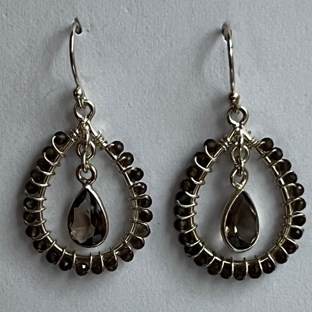 Smoky Topaz Earrings