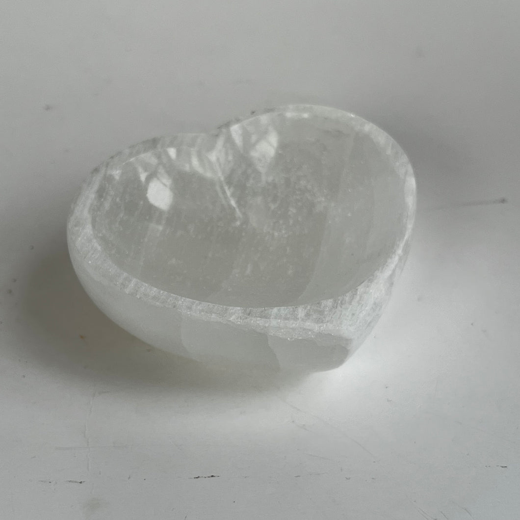 Selenite Heart Bowl