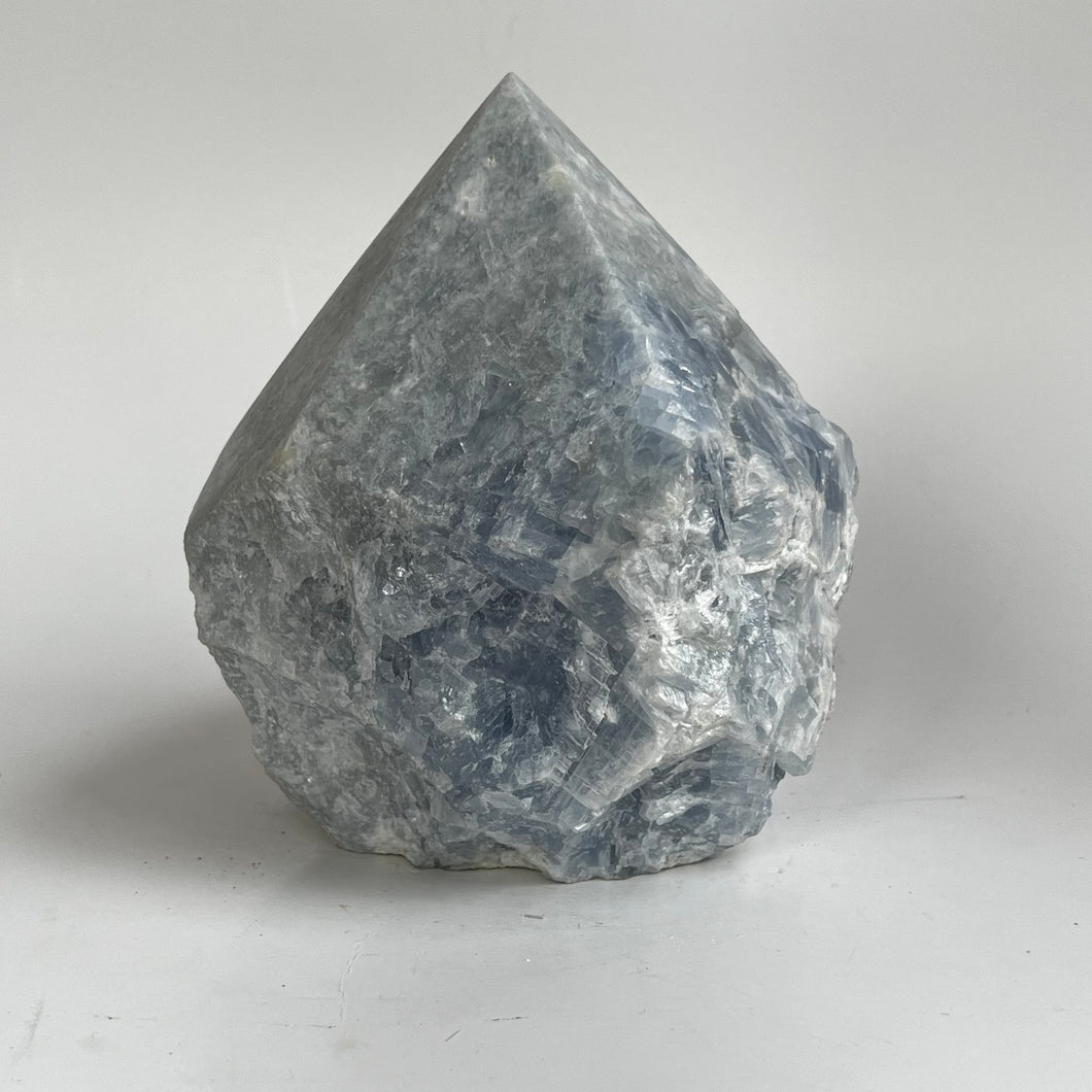 Large Blue Calcite Point