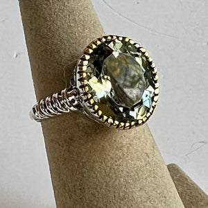 Prasiolite Ring