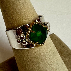 Green Onyx Ring