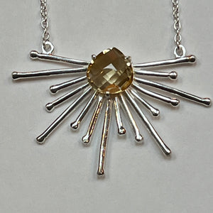 Citrine Starburst Necklace