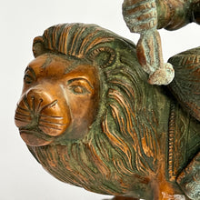 Load image into Gallery viewer, Durga on Lion Bronze Statue
