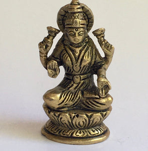 Small Brass Lakshmi Statue