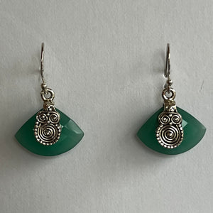 Green Onyx Earrings