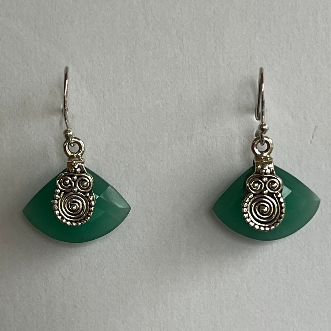 Green Onyx Earrings