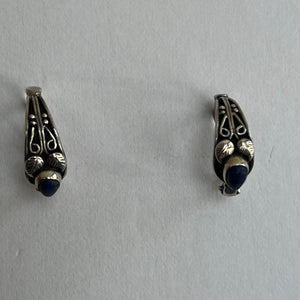 Lapis Hoop Earrings