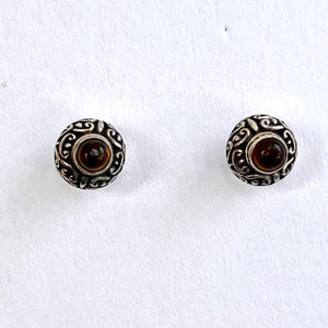 Amber Post Earrings