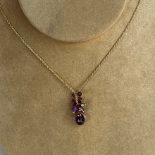Load image into Gallery viewer, Amethyst Necklace with Ruby, Tourmaline, Citrine
