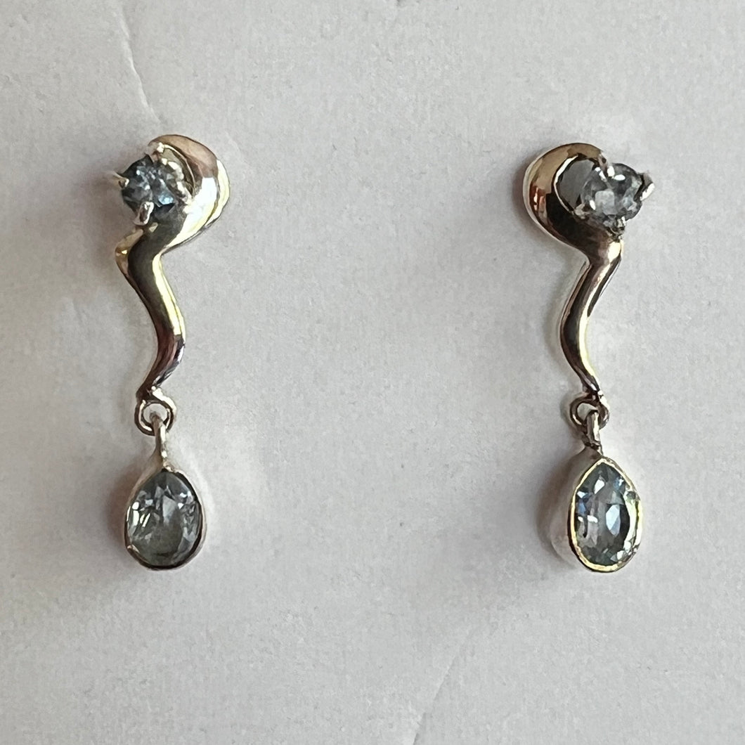 Blue Topaz Earrings