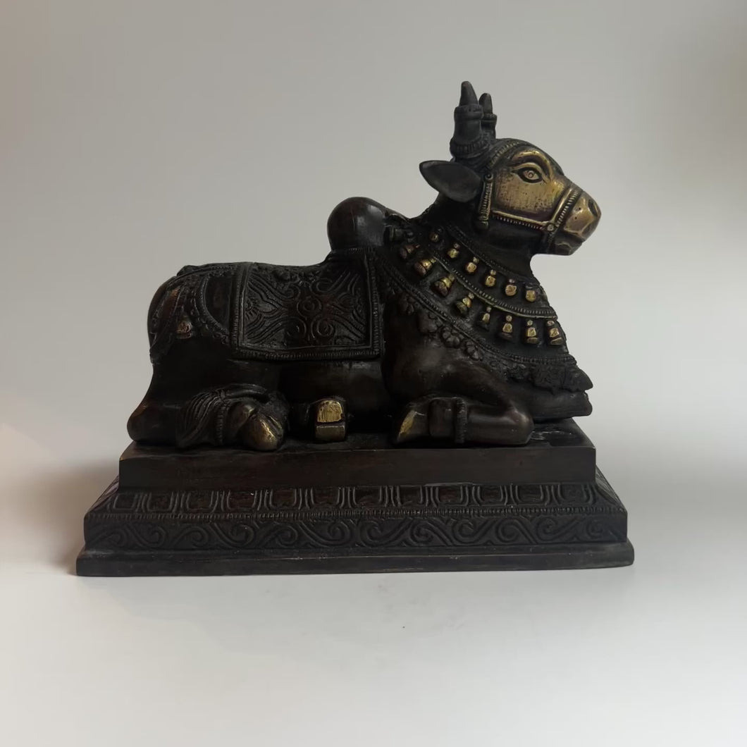 Brass Nandi Statue