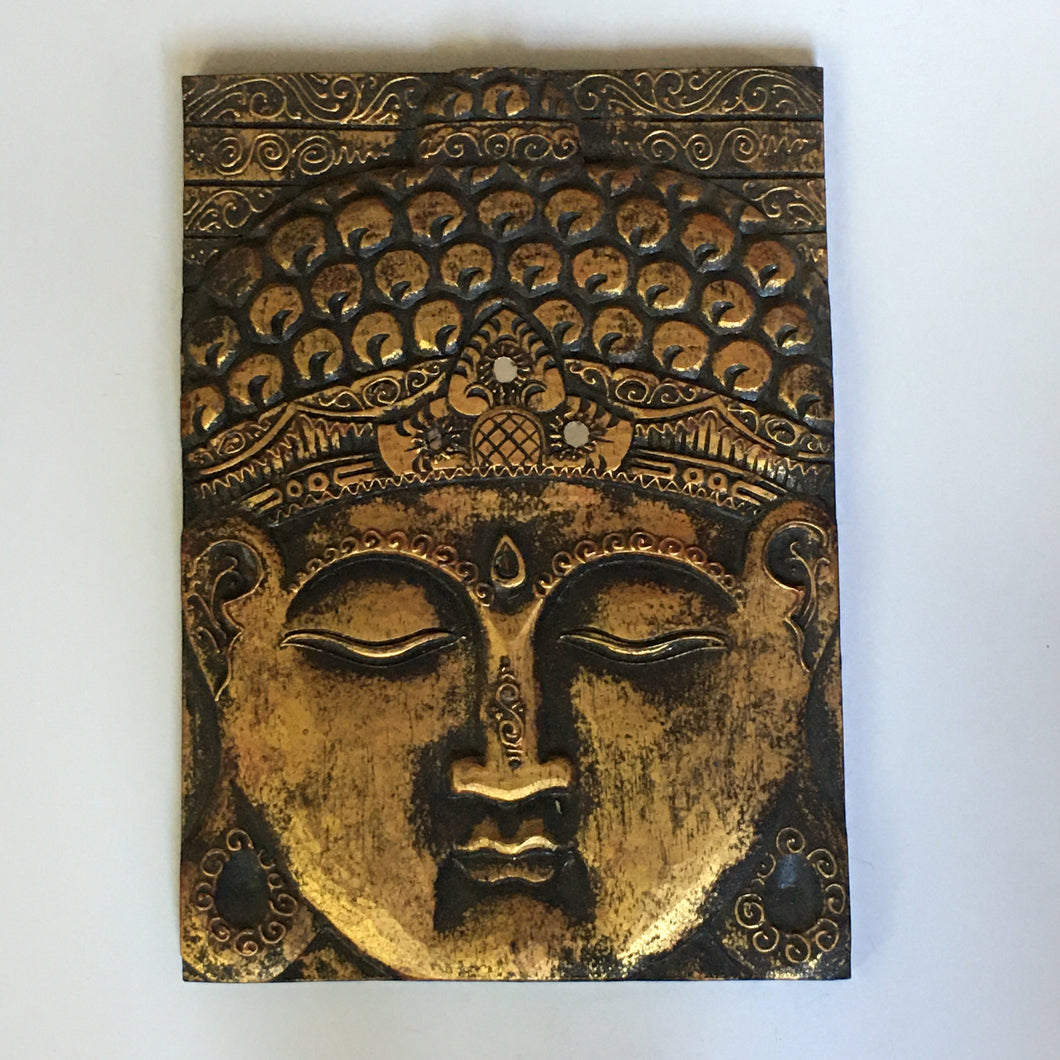 Buddha Face Wall Hanging (Gold)