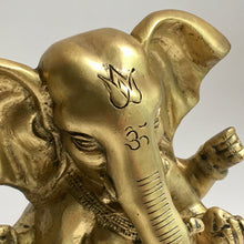Load image into Gallery viewer, Brass Seated Ganesh
