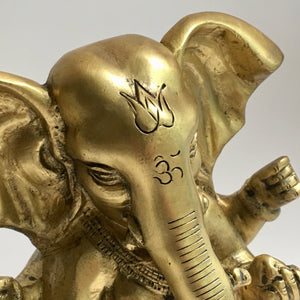 Brass Seated Ganesh