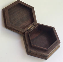Load image into Gallery viewer, Carved Wooden Hexagon Box
