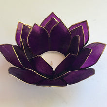 Load image into Gallery viewer, Capiz Shell Lotus Tea Light Holder - 10 Color Variants
