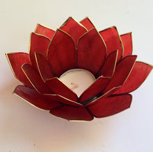 Load image into Gallery viewer, Capiz Shell Lotus Tea Light Holder - 10 Color Variants
