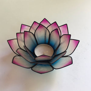 Capiz Shell Lotus Tea Light Holder - 10 Color Variants