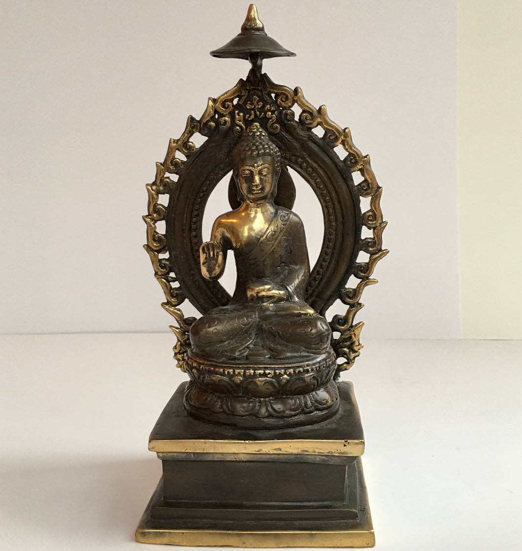 Arched Brass Buddha